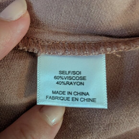 WAYF Gwyneth Wrap Maxi Dress | Dusty Rose Satin | Size S | Altered - Picture 5 of 6